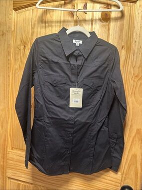 Wrangler Women's Black Button-Down Western Shirt